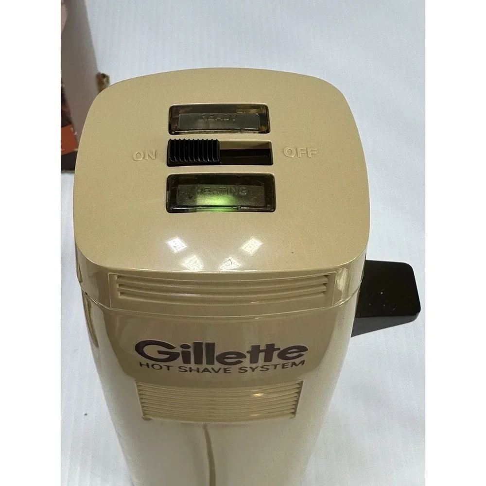 Vintage Gillette Hot‎ Shave System GSM-3 OPEN BOX Unused Green Light Comes On